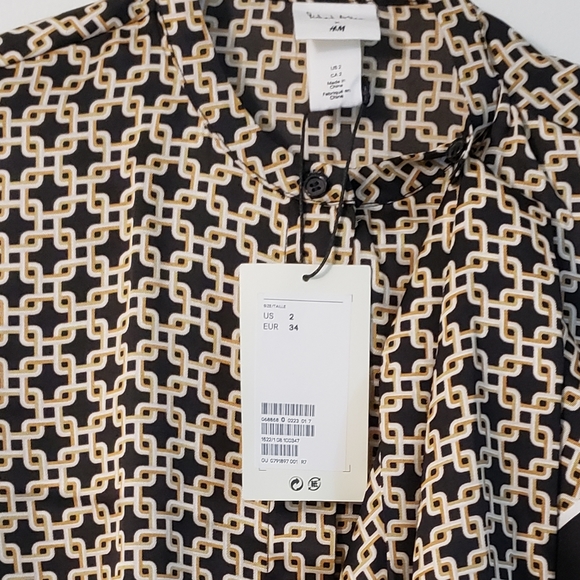 RICHARD ALLAN x H&M: Satin Blouse with Scarf - Picture 8 of 10